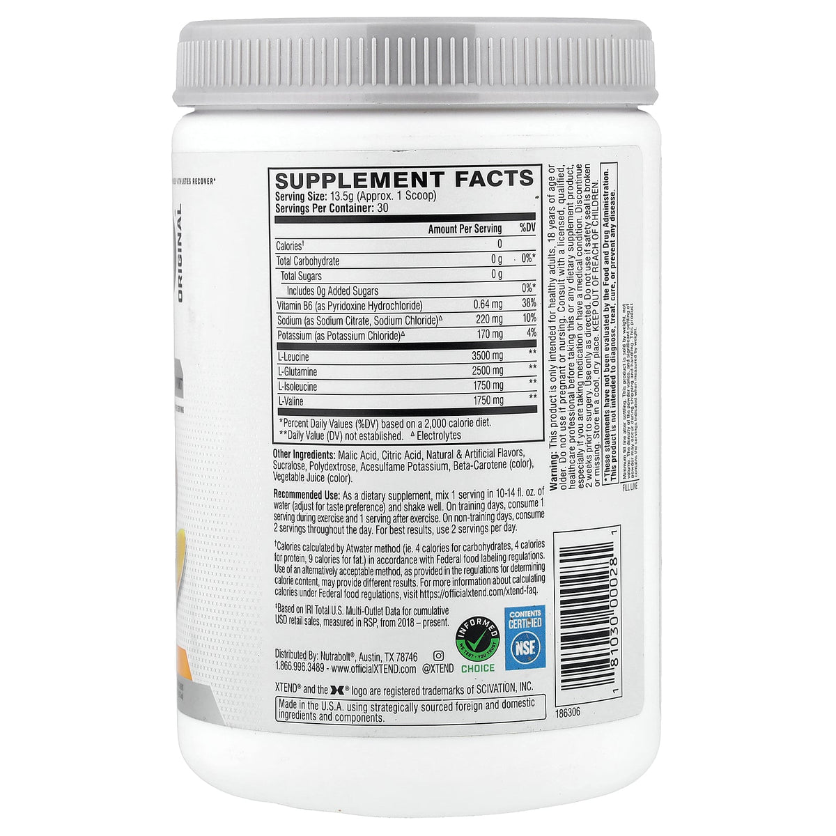 XTEND, Original, Mango Madness, 14.3 oz (405 g)