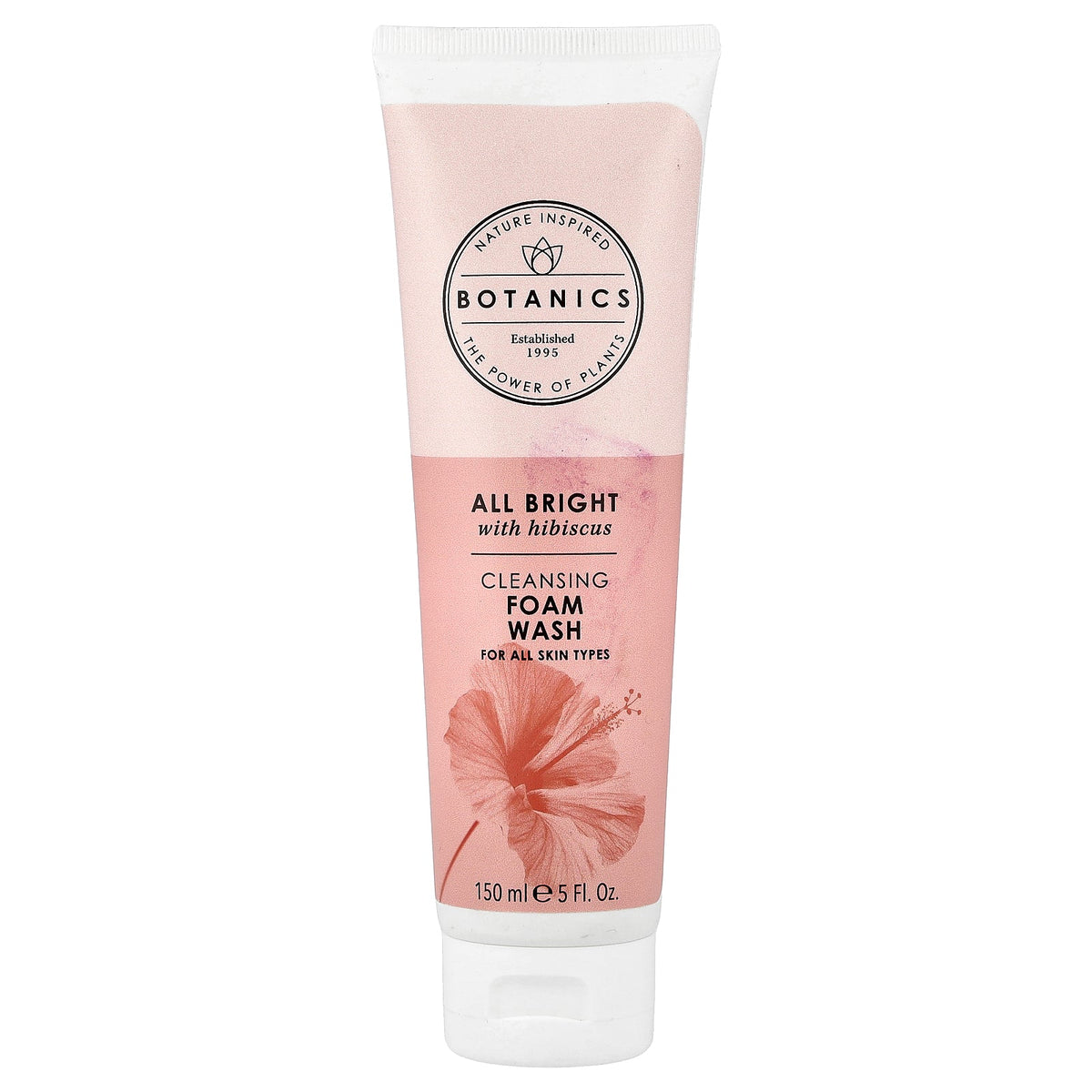 Botanics, All Bright, Cleansing Foam Wash with Hibiscus, For All Skin Types, 5 fl oz (150 ml)