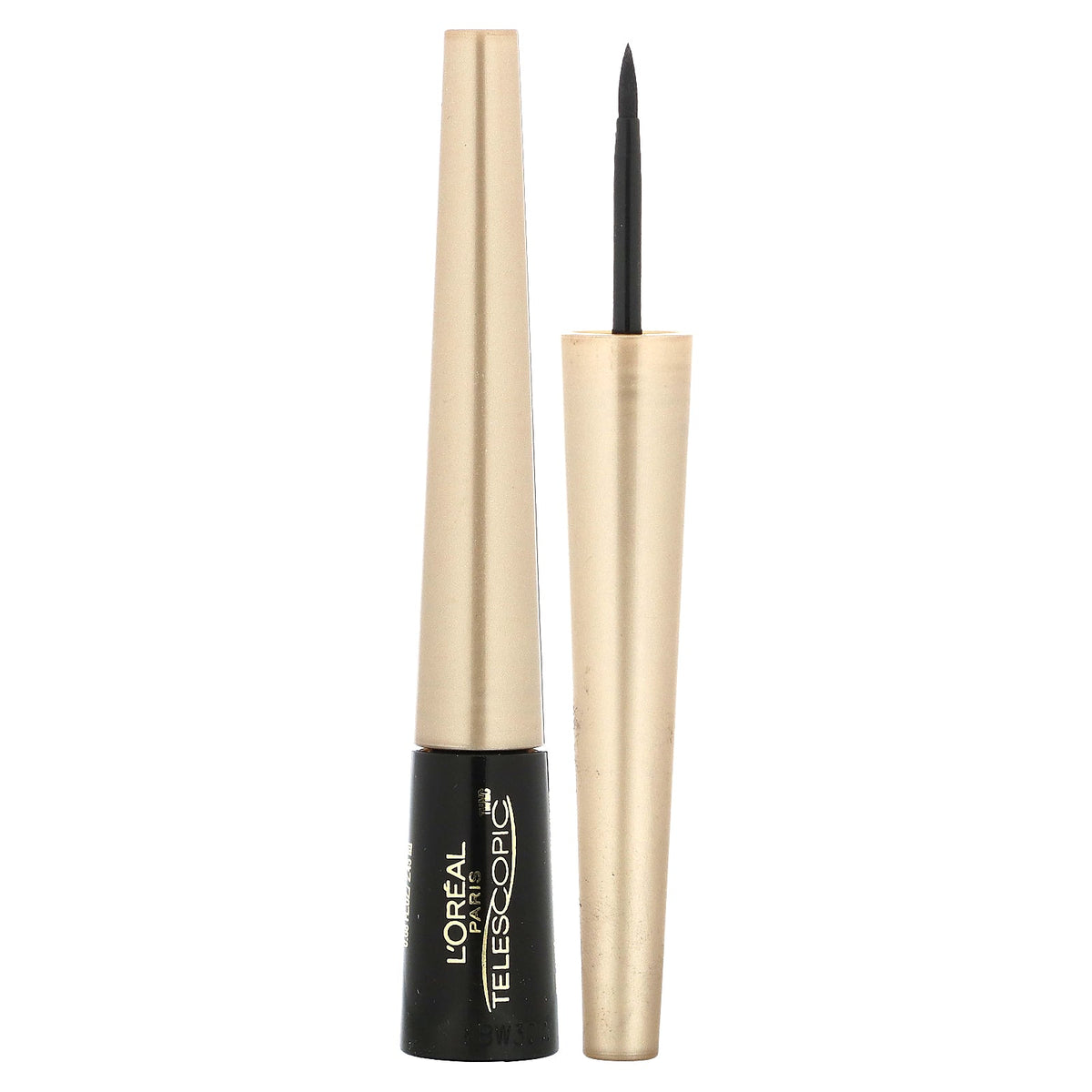 L'Oréal, Telescopic, Control Tip Liquid Eyeliner, 810 Black, 0.08 fl oz (2.45 ml)