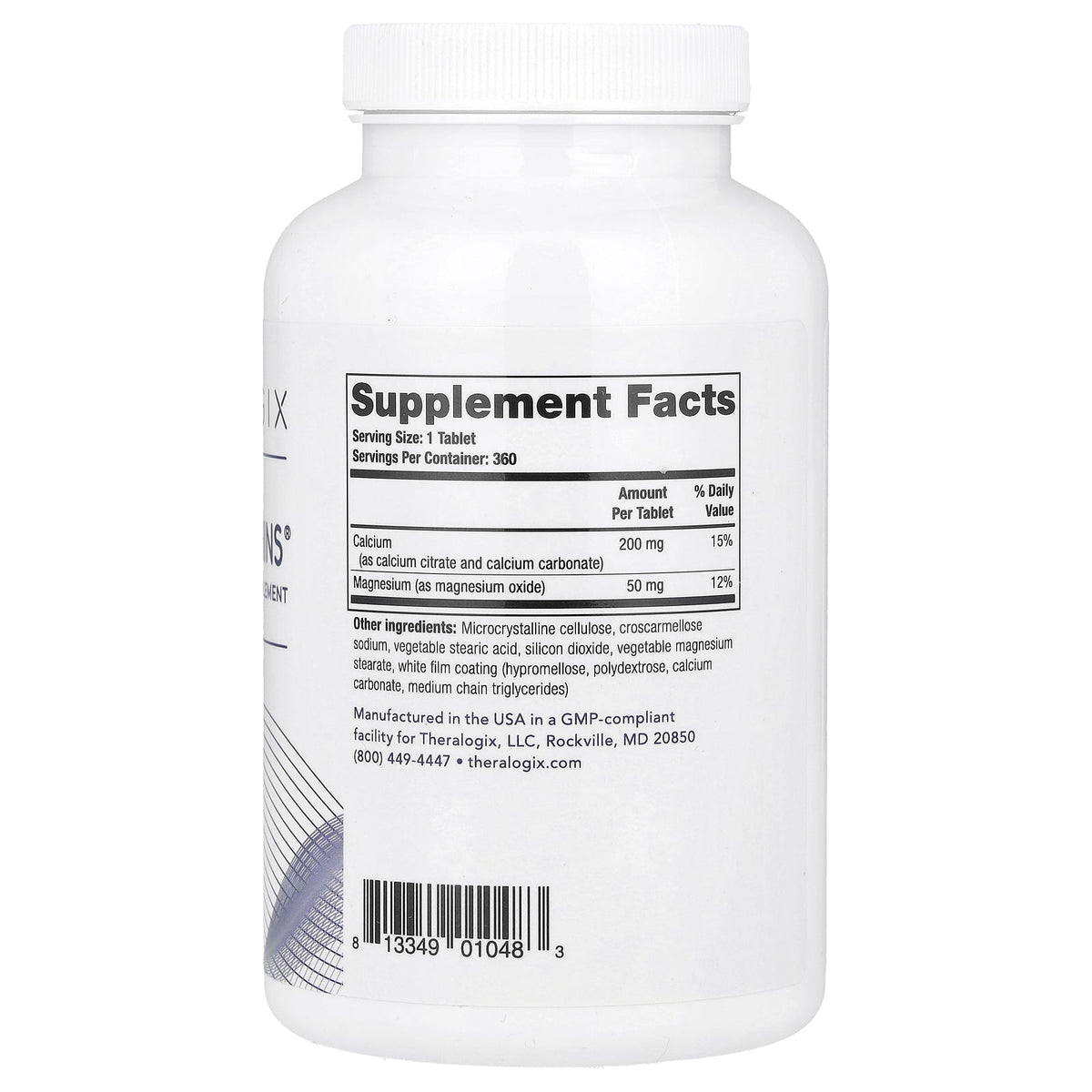 Theralogix, CalMag Thins, 360 Tablets