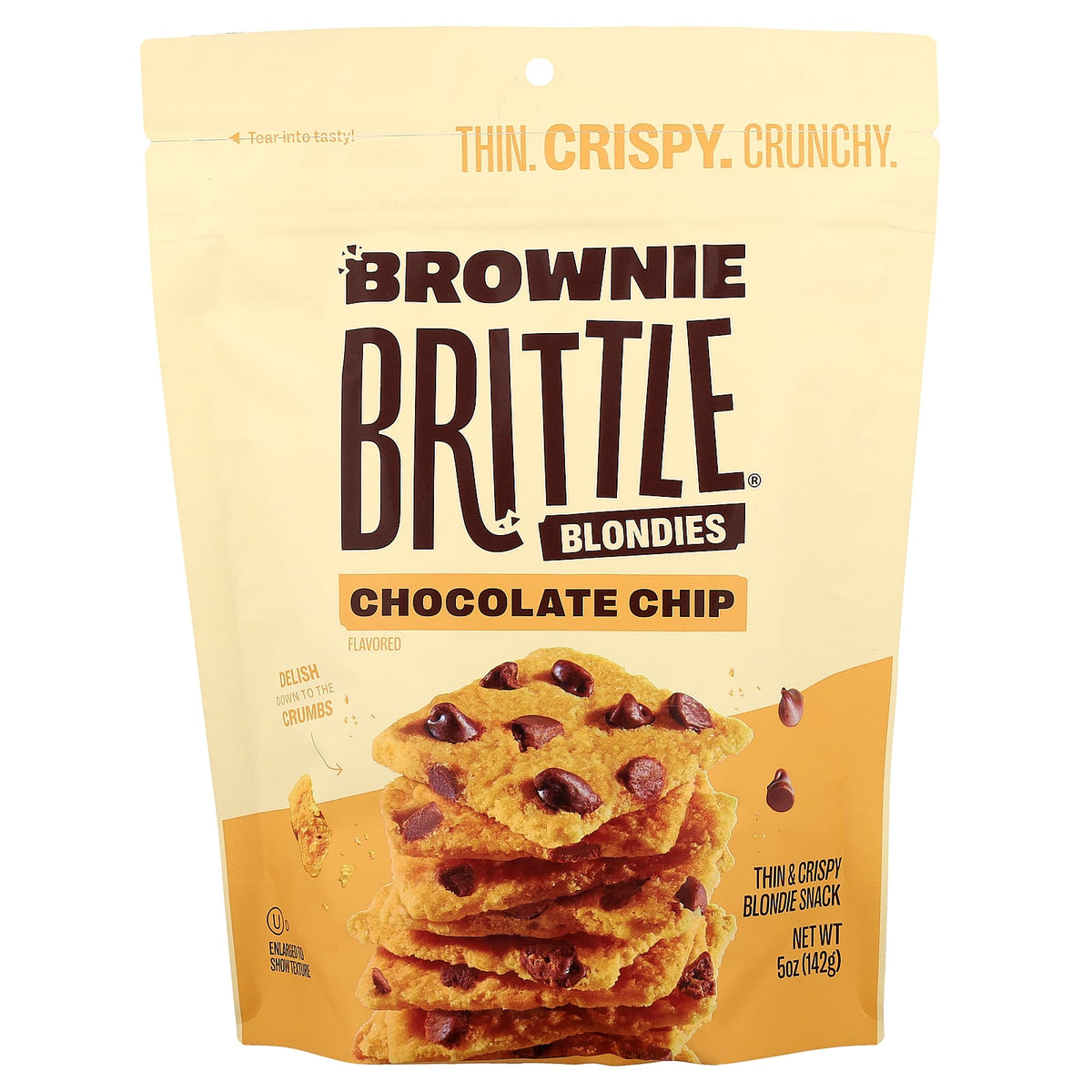 Sheila G's, Brownie Brittle® Blondies, Chocolate Chip, 5 oz (142 g)