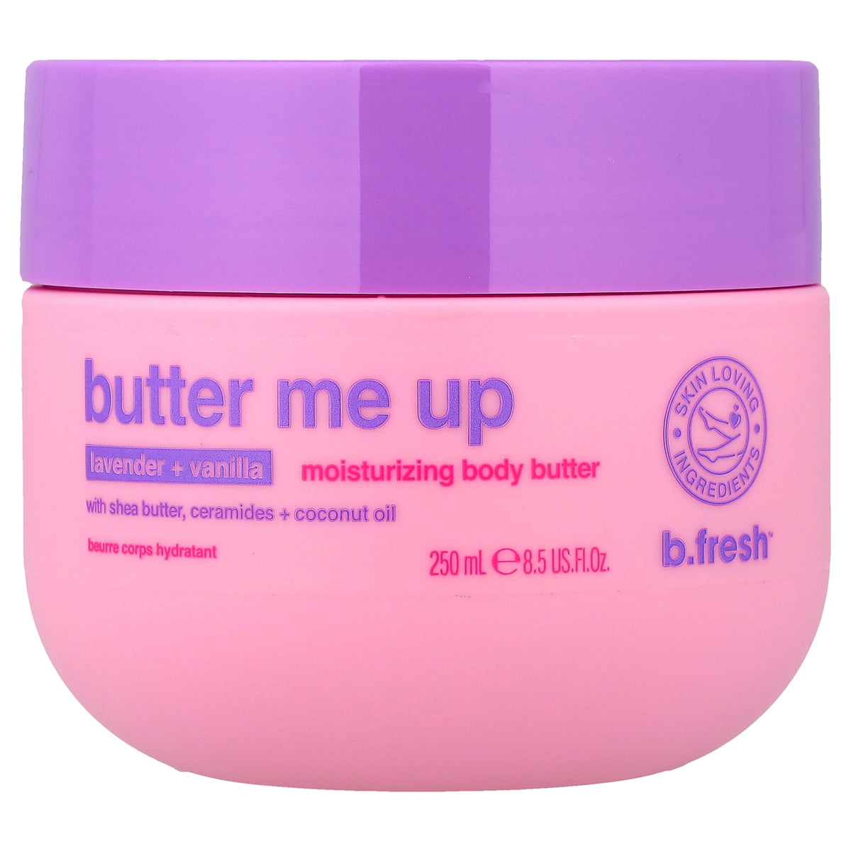 b.fresh, Butter Me Up, Moisturizing Body Butter, Lavender + Vanilla, 8.5 fl oz (250 ml)