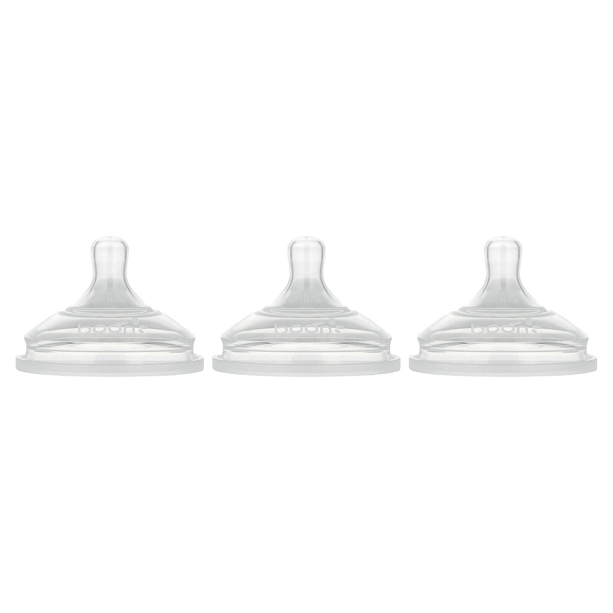 Boon, Nursh®, Silicon Nipples, Medium, 3 Months+, 3 Nipples