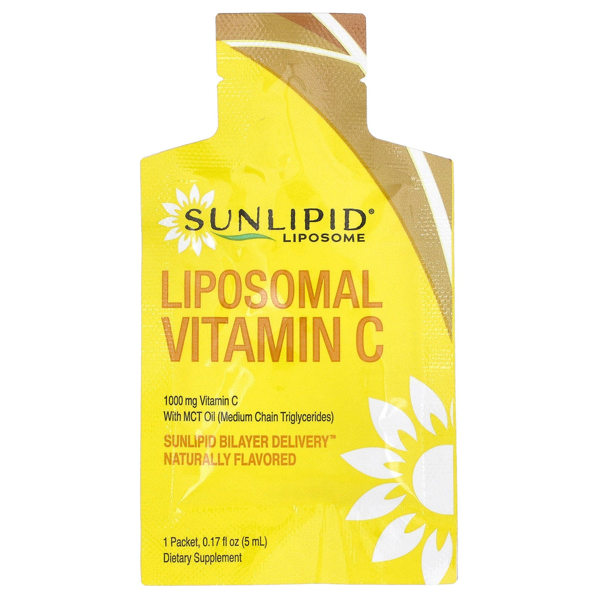 SunLipid, Liposome, Liposomal Vitamin C with MCT Oil, 30 Packets, 0.17 fl oz (5 ml) Each