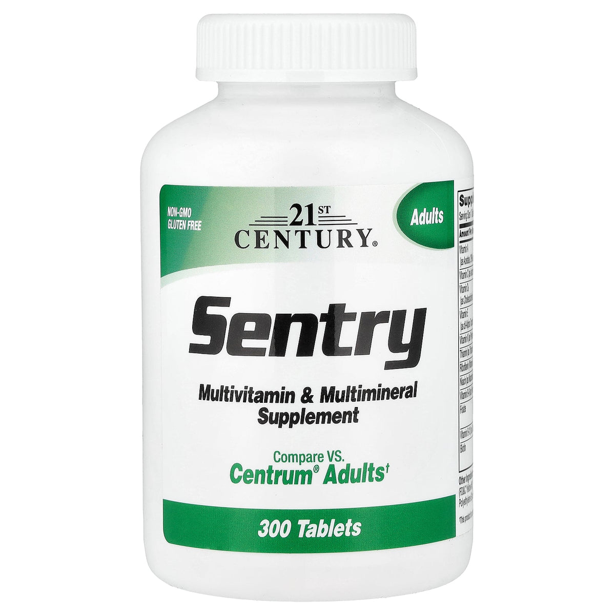 21st Century, Sentry, Adults Multivitamin & Multimineral Supplement, 300 Tablets