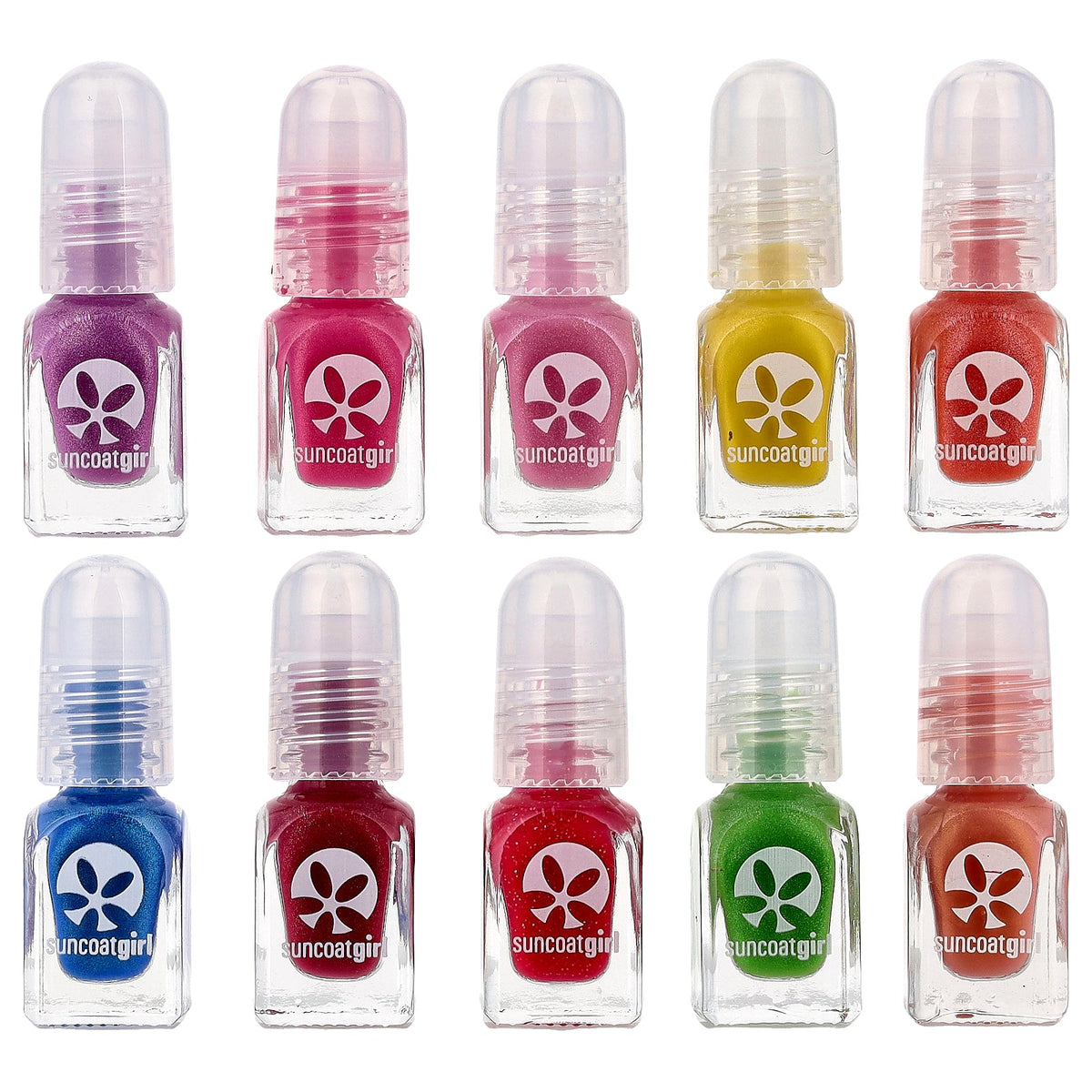 SuncoatGirl, Water-Based Nail Polish Kit, Party Palette, 12 Piece Kit