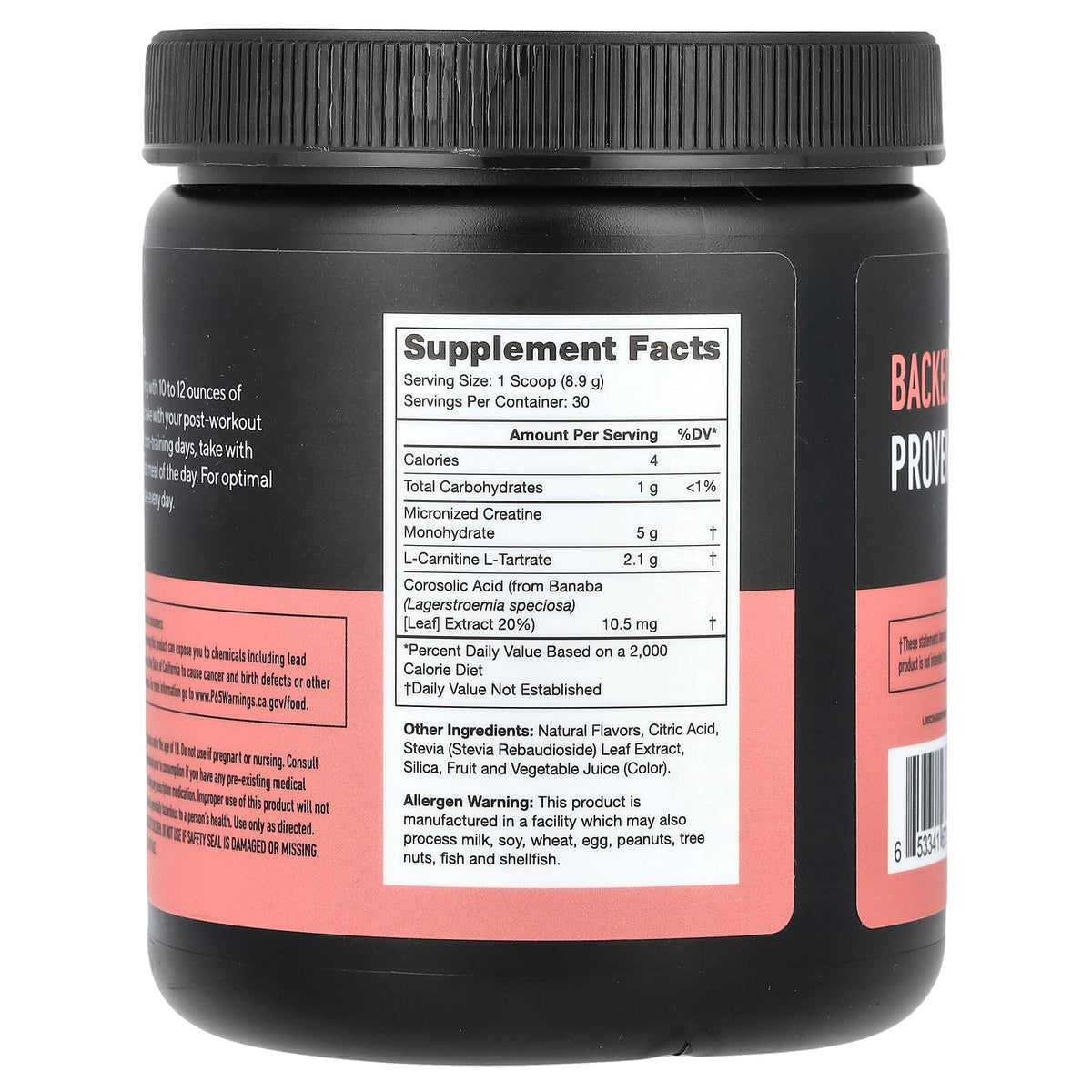 Legion Athletics, Recharge, Post-Workout Drink, Fruit Punch, 0.59 lbs (267 g)