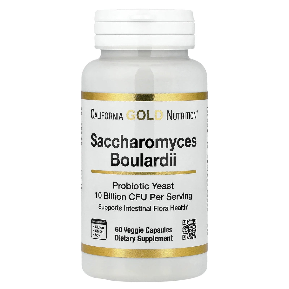 California Gold Nutrition, Saccharomyces Boulardii, 60 Veggie Capsules (5 Billion CFU per Capsule)