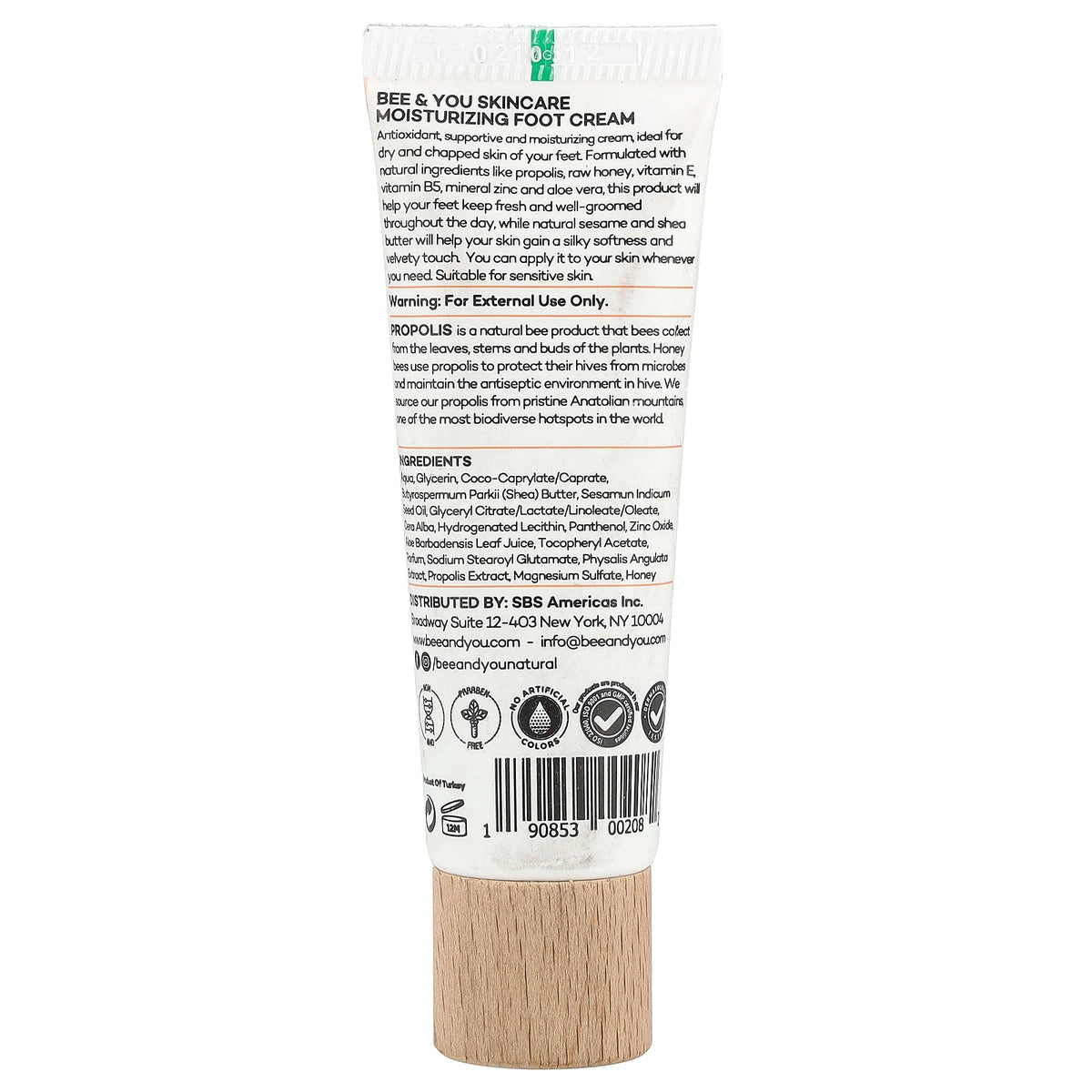 Bee & You, Ultra Hydrating Care Foot Cream, 1.69 fl oz (50 ml)