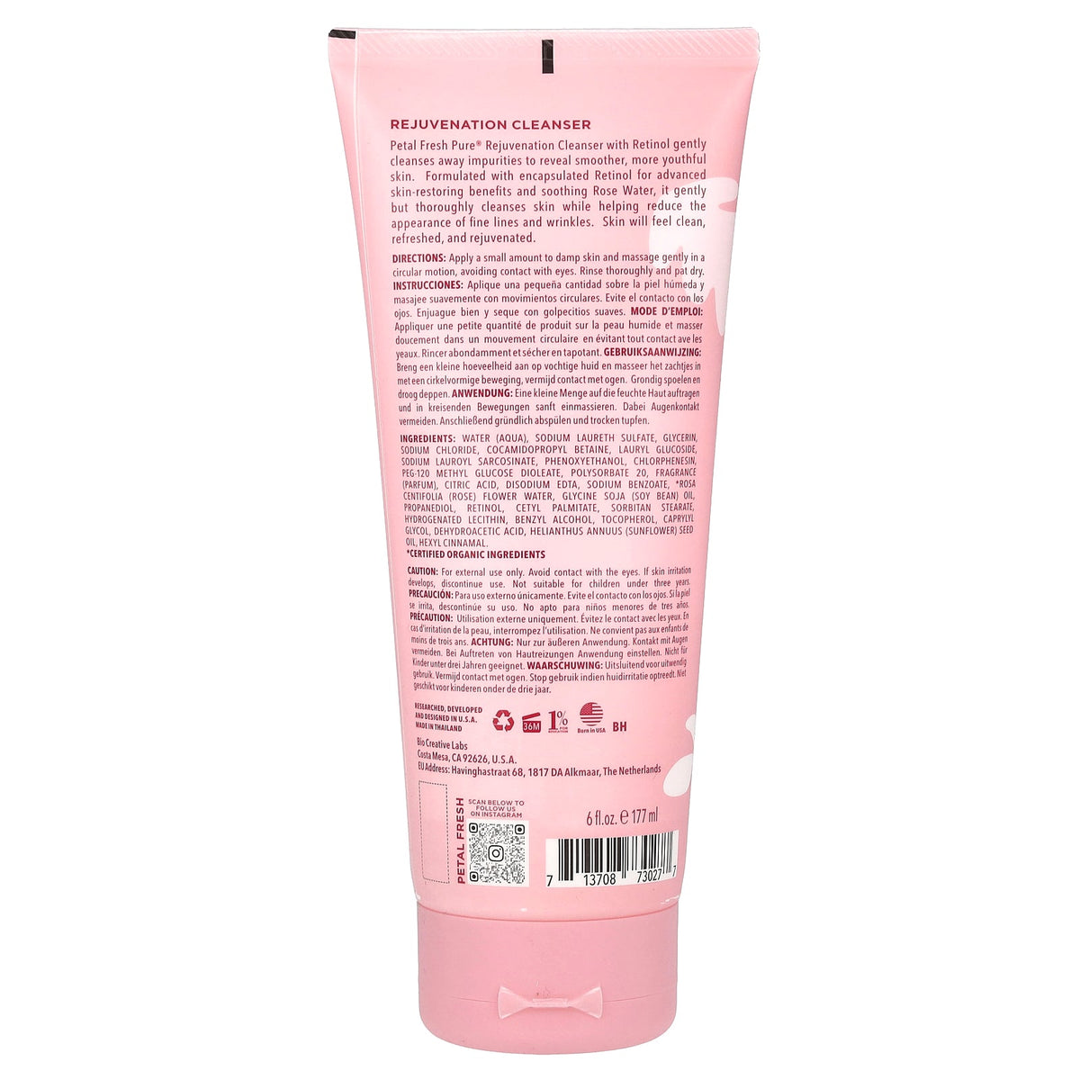 Petal Fresh, Pure, Rejuvenation Cleanser, Rose Water, 6 fl oz (177 ml)