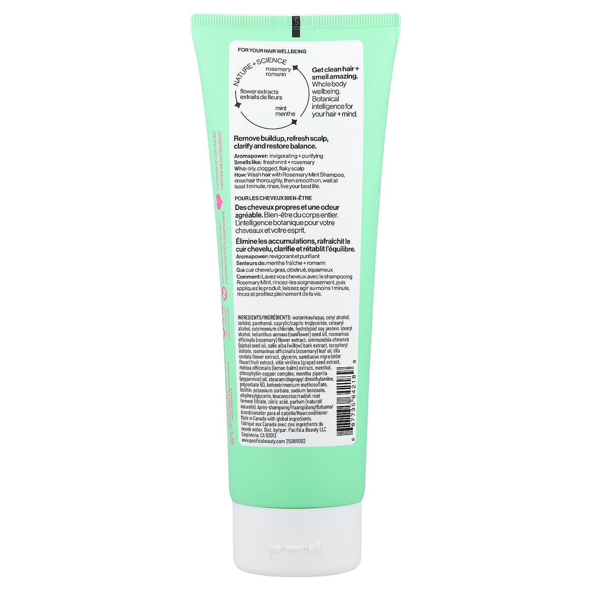 Pacifica, Scalp Love Conditioner, Rosemary Mint, 8 fl oz (236 ml)