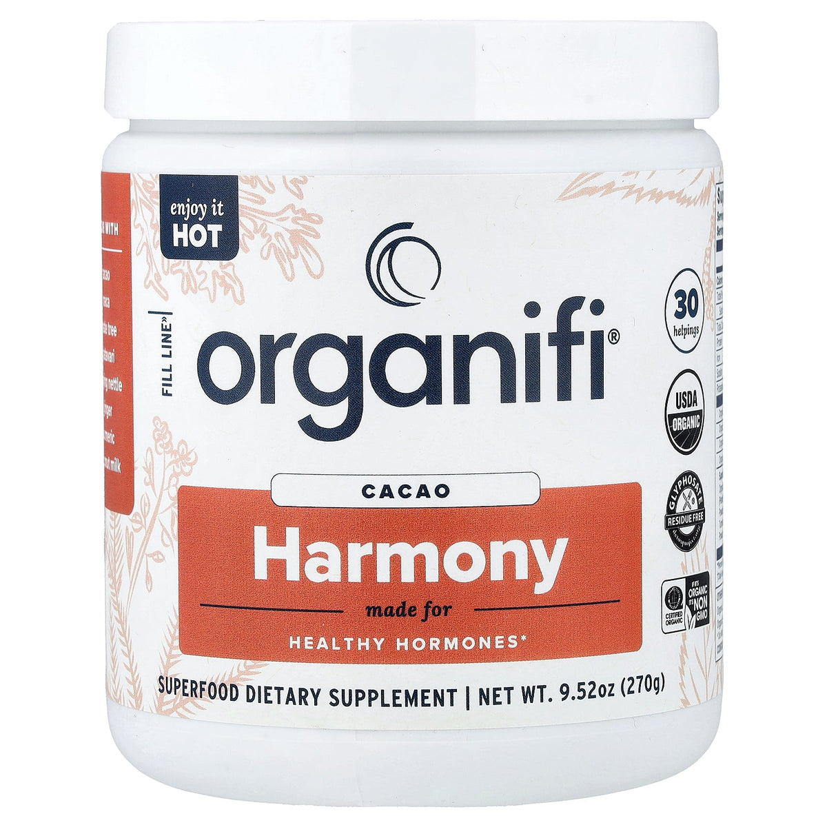 Organifi, Harmony, Cacao, 9.52 oz (270 g)