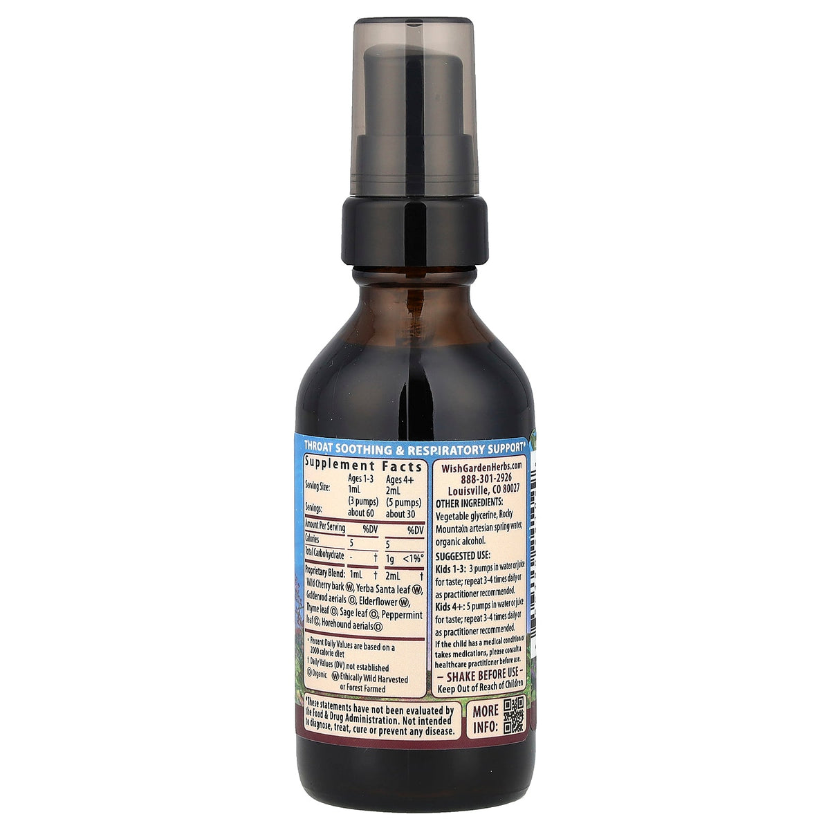 WishGarden Herbs, Kids, Congestion™ Rescue, 2 fl oz (59 ml)