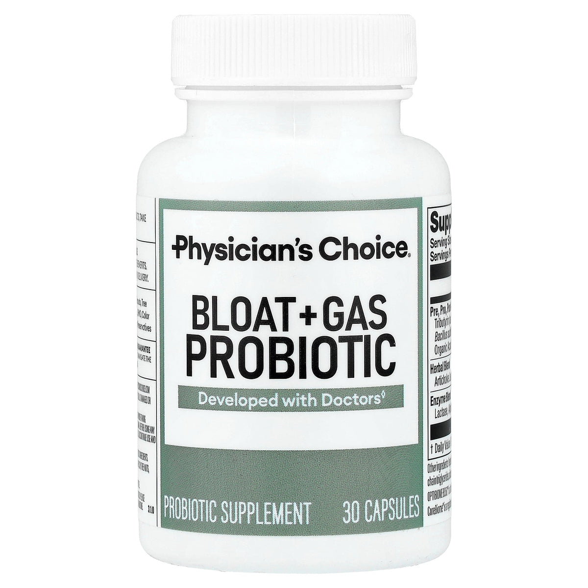 Physician's Choice, Bloat + Gas Probiotic, 30 Capsules