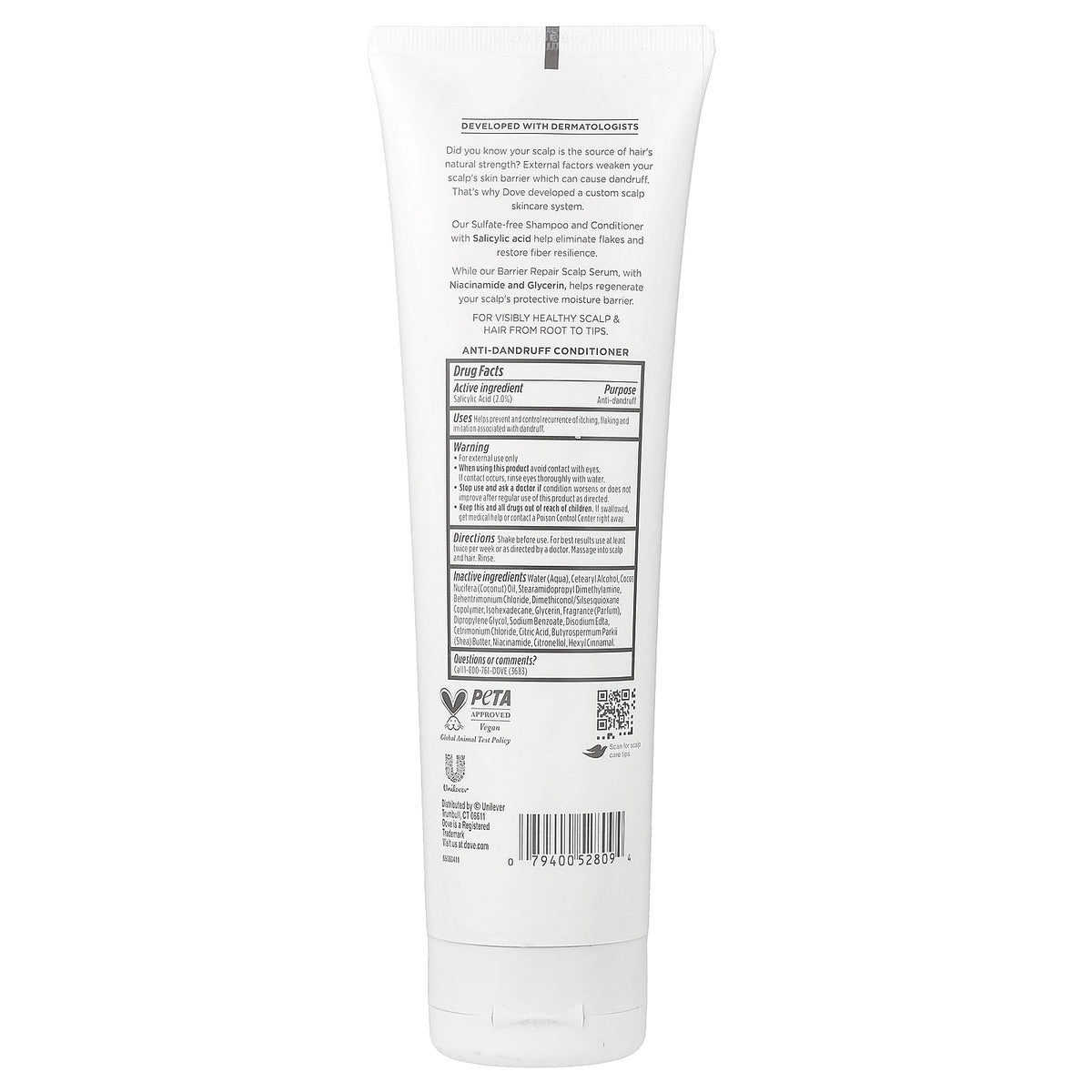 Dove, Derma Scalp, Dandruff Relief, Anti-Dandruff Conditioner, 9 fl oz