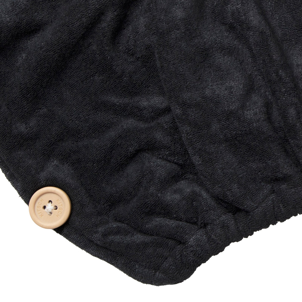 Kitsch, Eco-Friendly Hair Towel, Black, 1 Towel