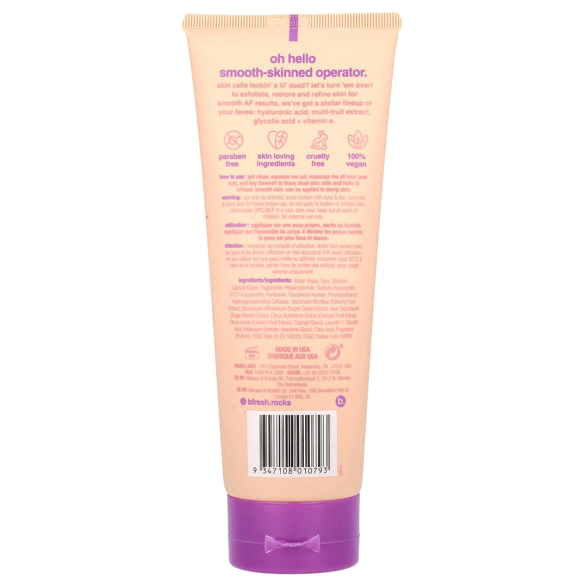 b.fresh, Smooth AF, Exfoliating Body Serum , 8 fl oz (236 ml)