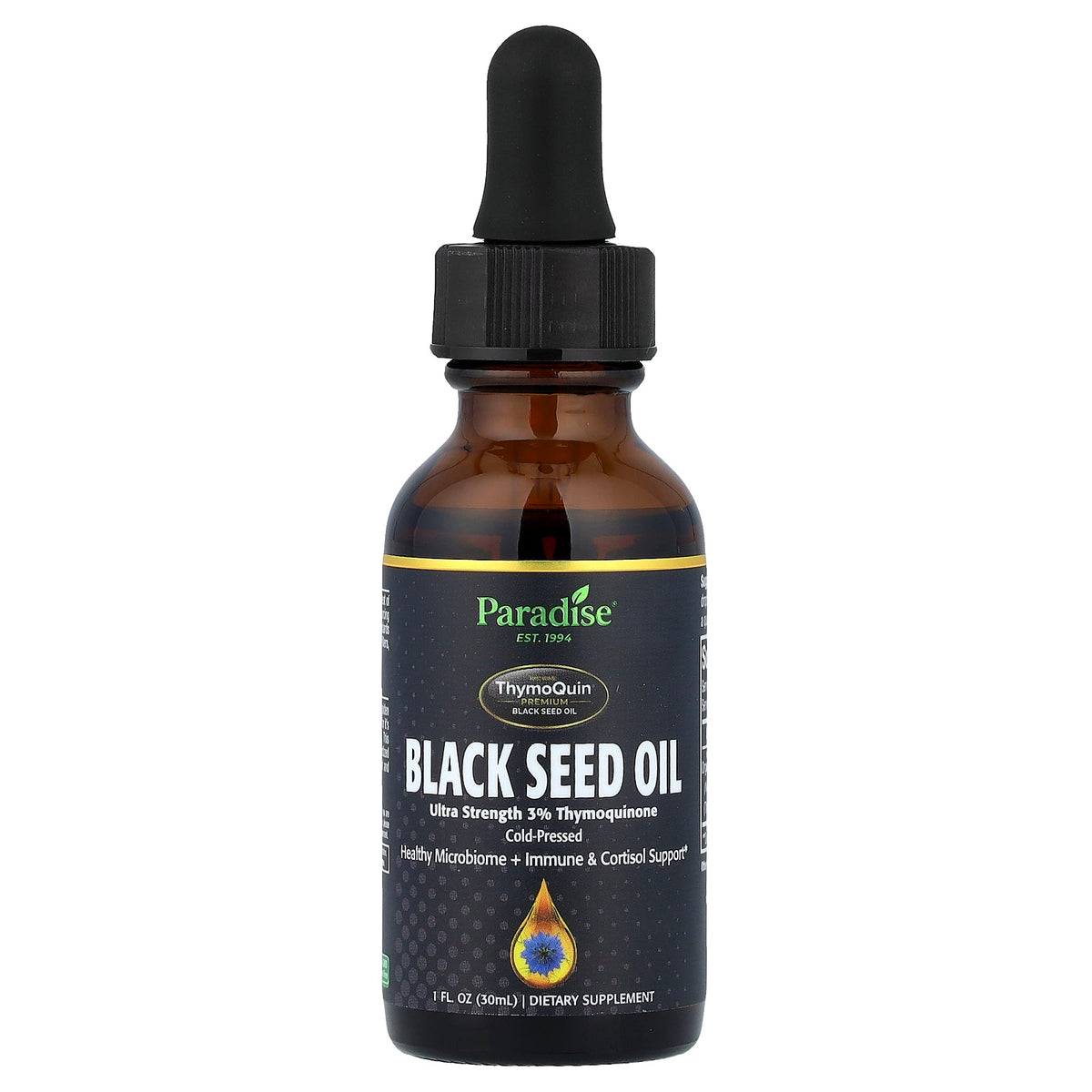 Paradise Herbs, ThymoQuin® Premium Black Seed Oil, 1 fl oz (30 ml)