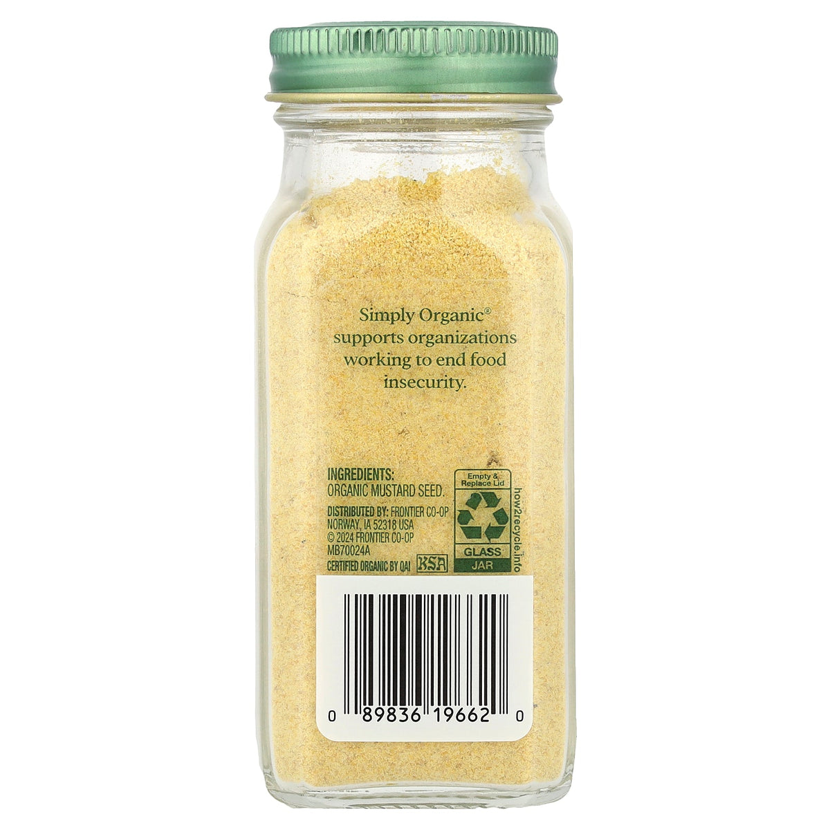 Simply Organic, Organic Ground Mustard, 2.47 oz (70 g)