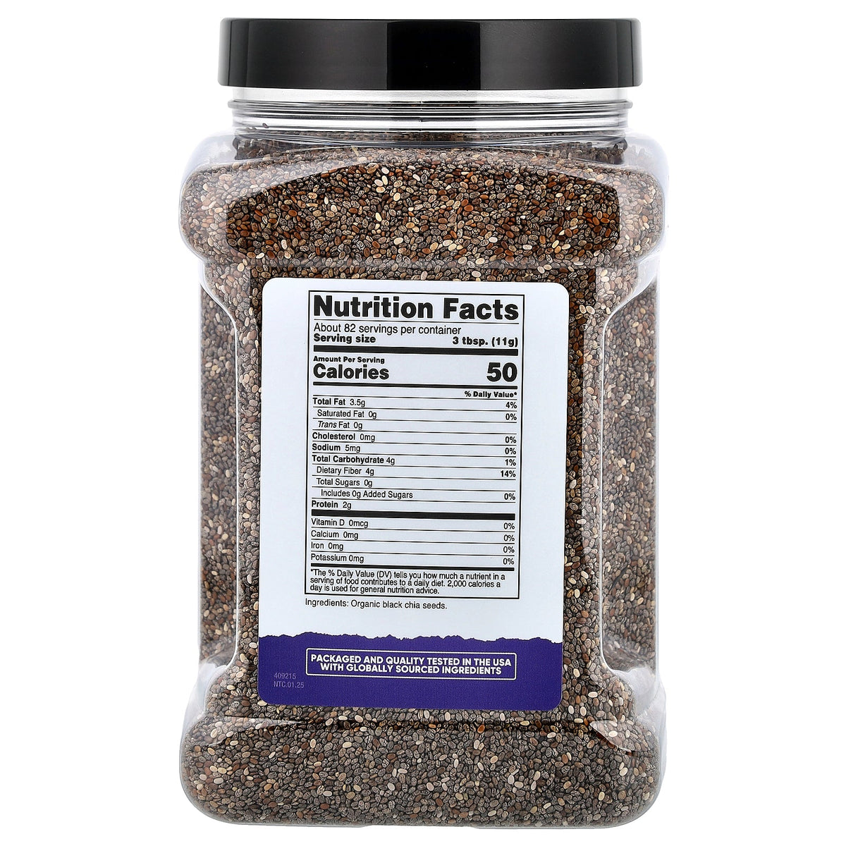 Nutricost, Pantry, Organic Chia Seeds, 32.4 oz (907 g)