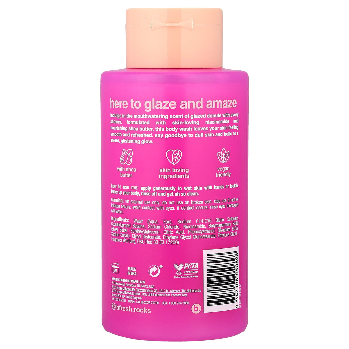 b.fresh, It's Not Just a Glaze, Glowing Body Wash, Glazed Donut, 16 fl oz (473 ml)