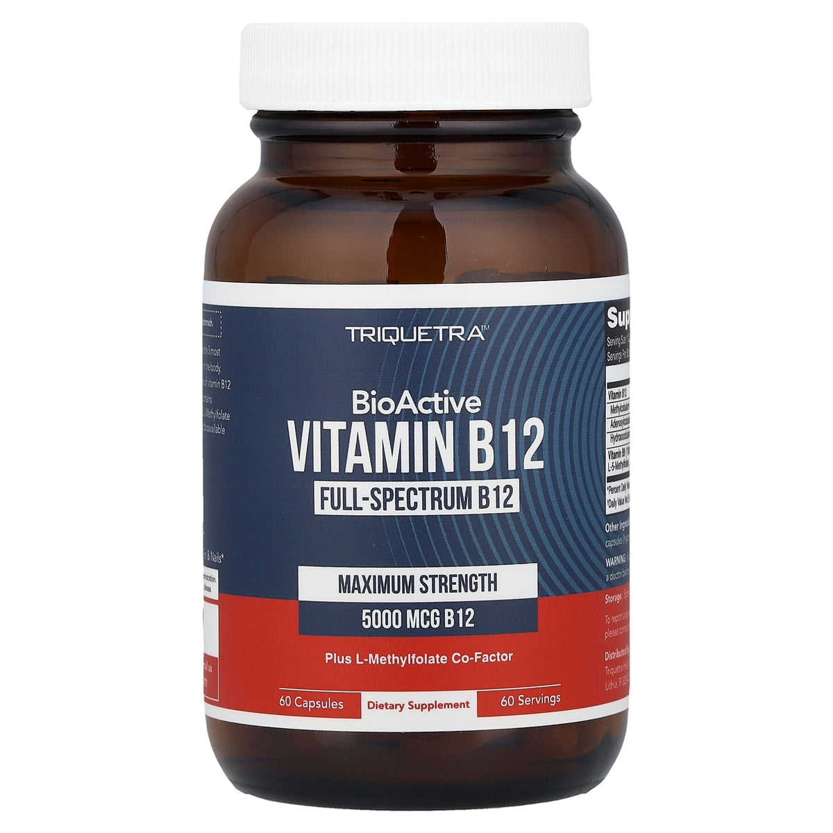 Triquetra, BioActive Vitamin B12, 60 Capsules