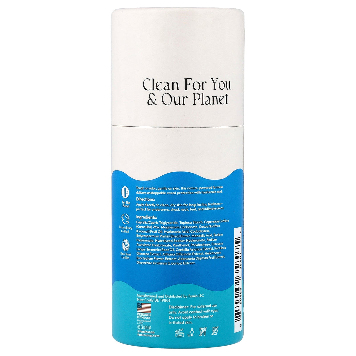 fomin, Whole Body Deodorant, Aluminum-Free, Fragrance Free, 1.76 oz (50 g)