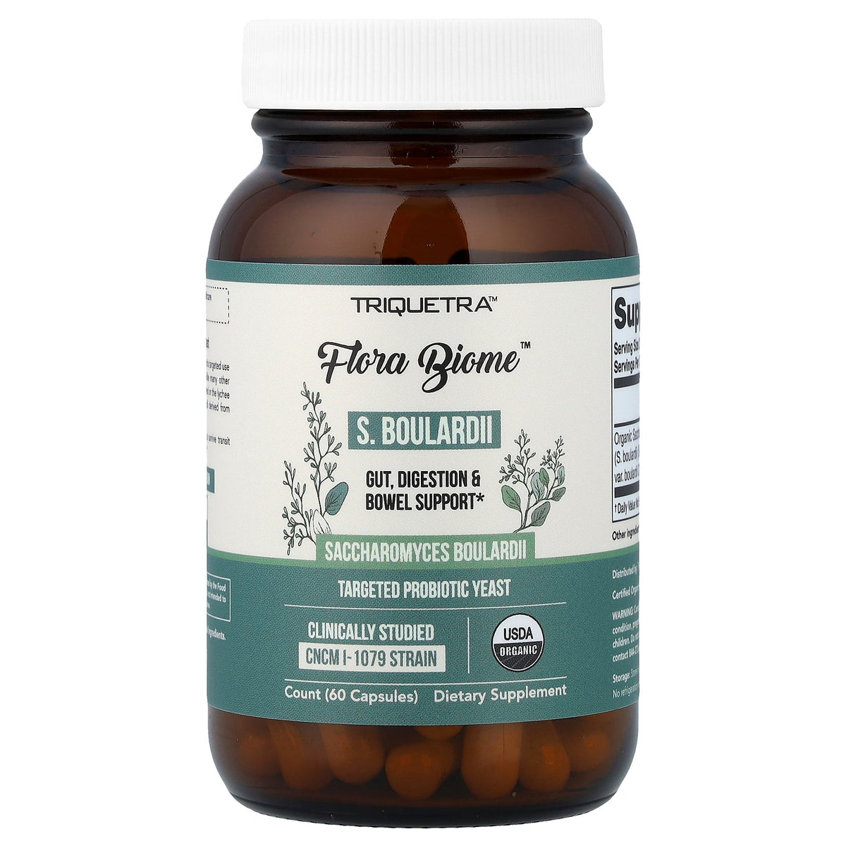 Triquetra, Flora Biome™ S. Boulardii, 60 Capsules (5 Billion CFU per Capsule)