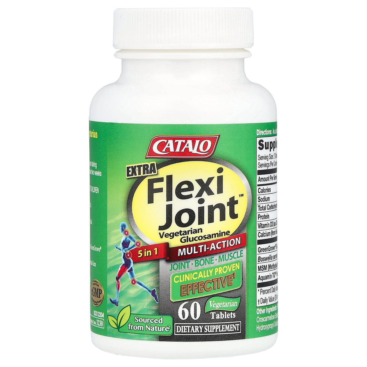 CATALO, Extra Flexi Joint™ Vegetarian Glucosamine, 60 Vegetarian Tablets