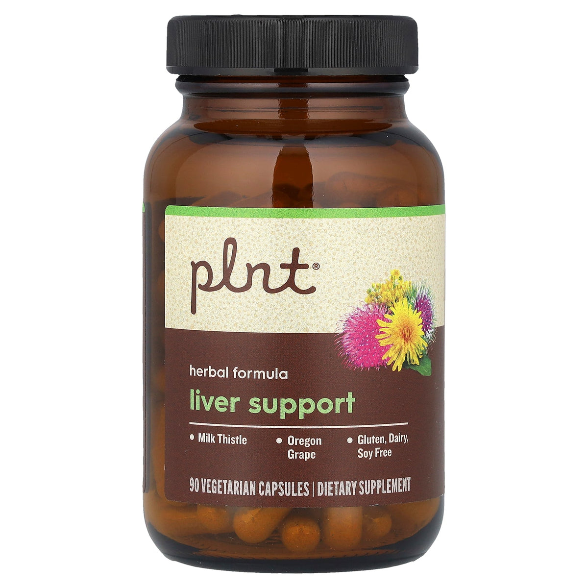 Plnt, Liver Support, 90 Vegetarian Capsules