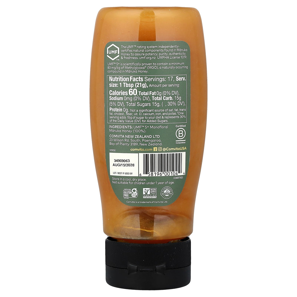 Comvita, Manuka Honey, UMF™ 5+, MGO 83+, 12.5 oz (355 g)