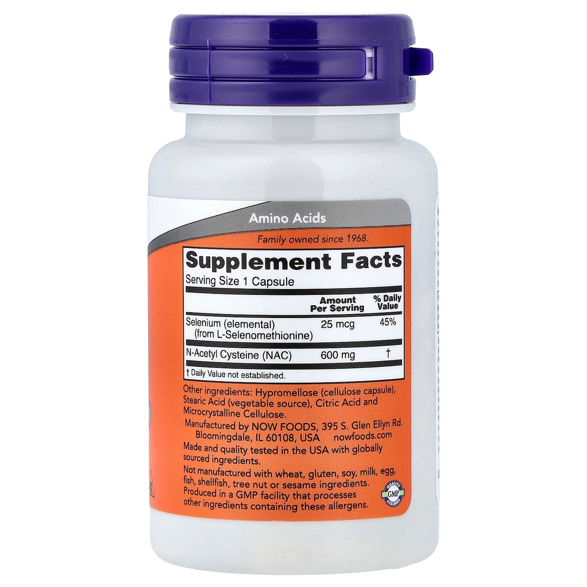 NOW Foods, NAC With Selenium, 30 Capsules