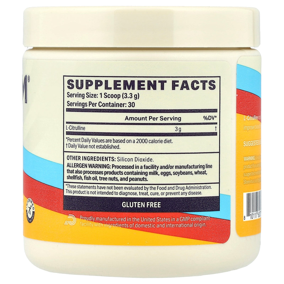Podium Nutrition, L-Citrulline, Unflavored, 3.5 oz (99 g)