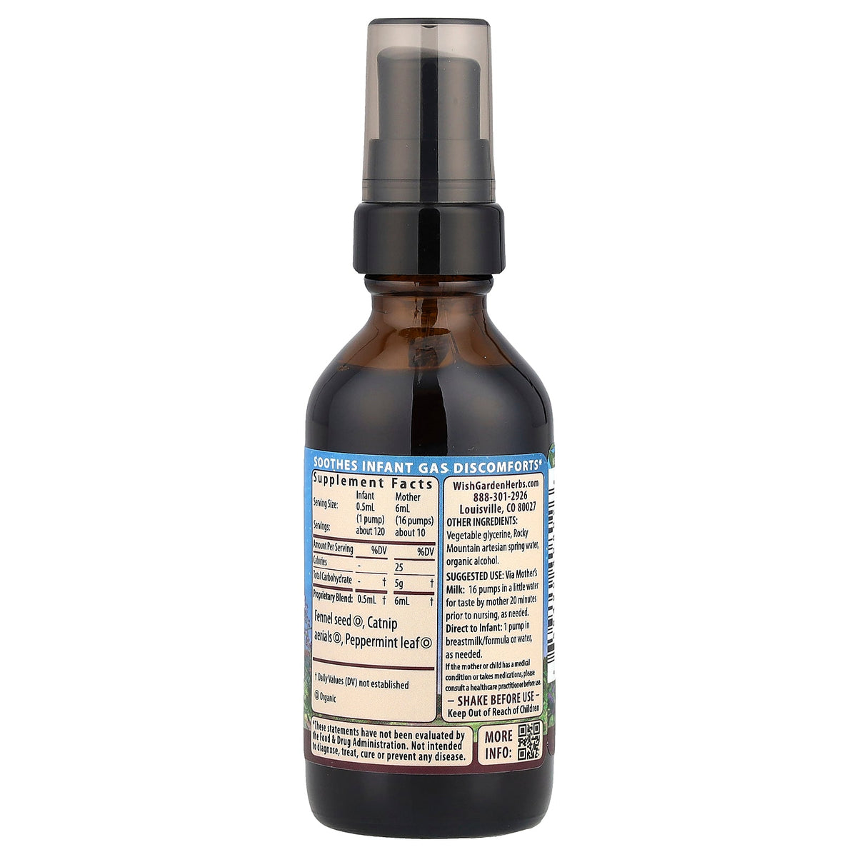 WishGarden Herbs, Kids, Colic™ Ease, 2 fl oz (59 ml)