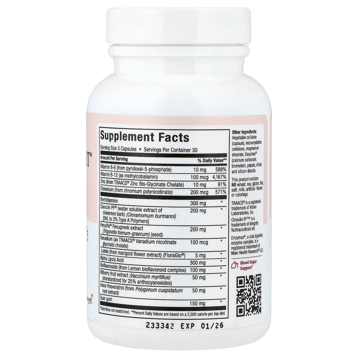 Maxi Health, Maxi Glucose Support™, 90 Capsules