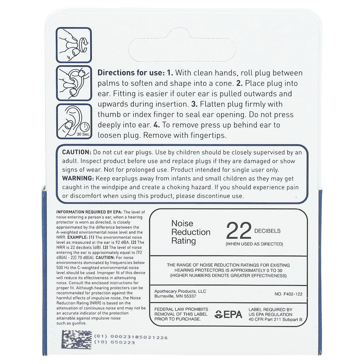 Flents, Protechs, Ear Stopples, 6 Pair