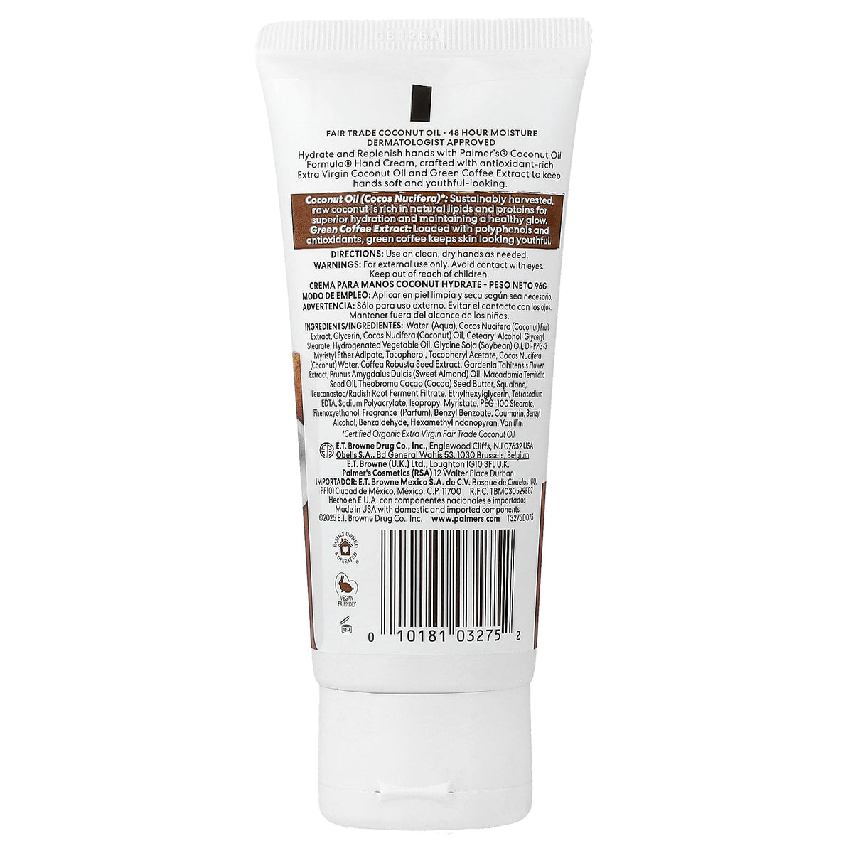 Palmer's, Coconut Oil Formula® with Vitamin E, Hand Cream, 6 Pieces, 3.4 oz (96 g) Each