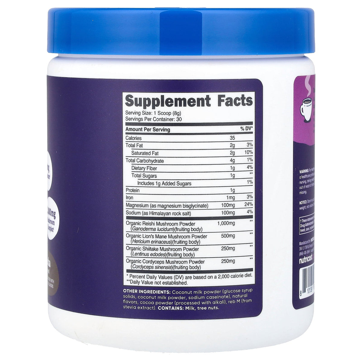 Nutricost, Nutrizen™, Unwind, Adaptogenic Mushroom Drink, Mocha, 9 oz (252 g)