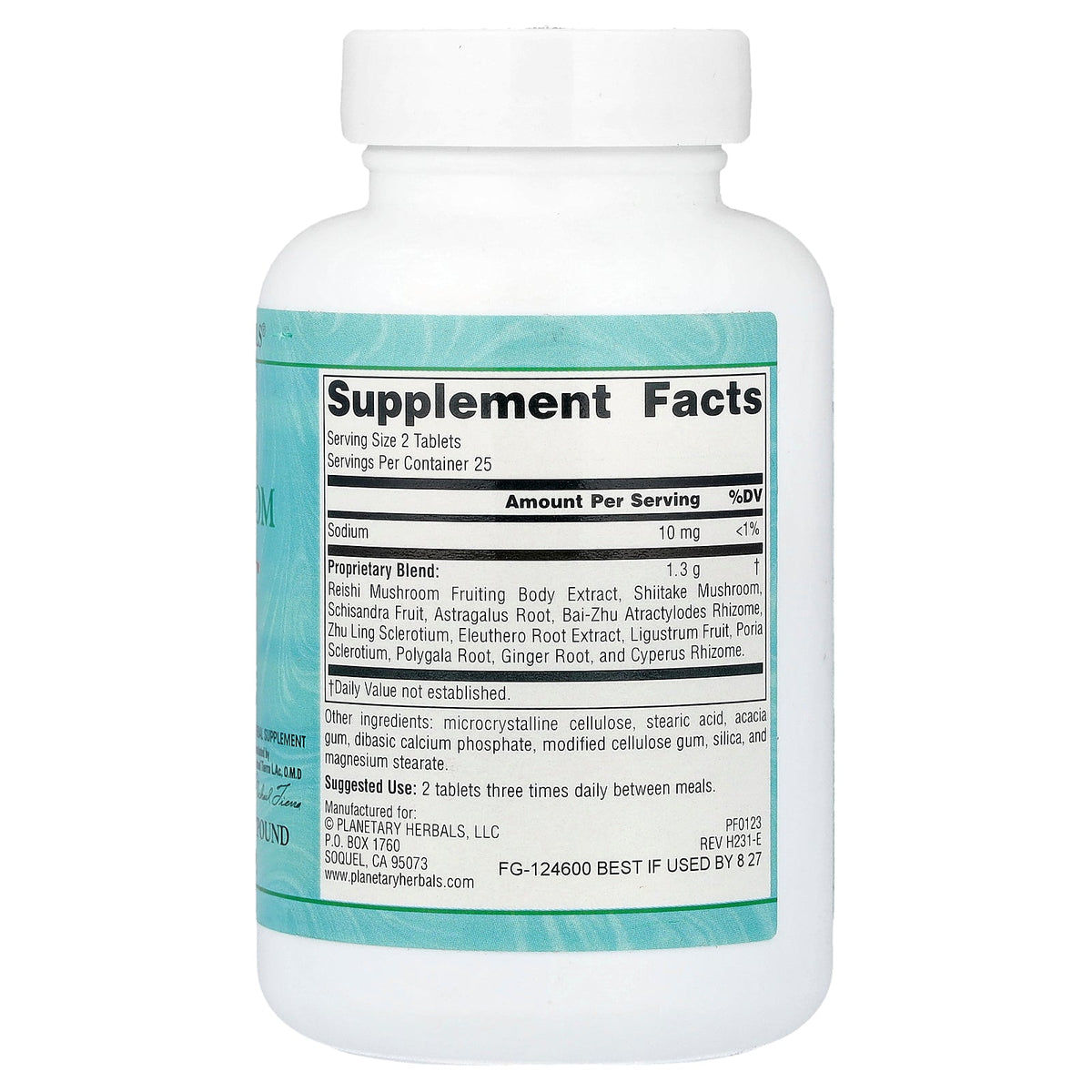 Planetary Herbals, Reishi Mushroom Supreme™, 50 Tablets
