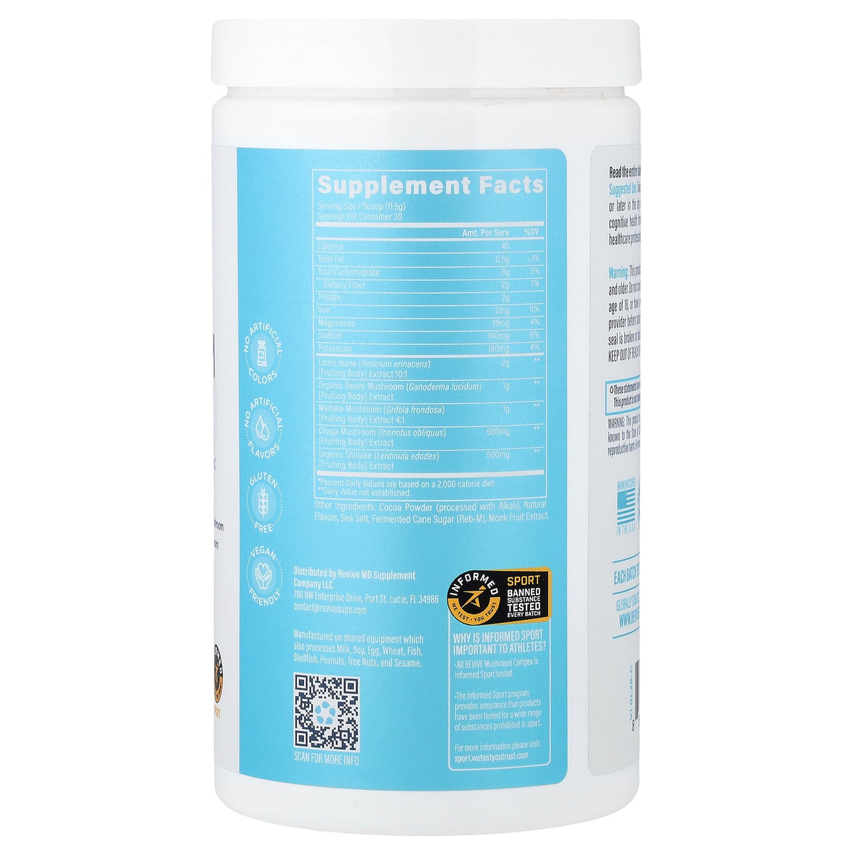 Revive, Mushroom Complex, Chocolate, 12.17 oz (345 g)