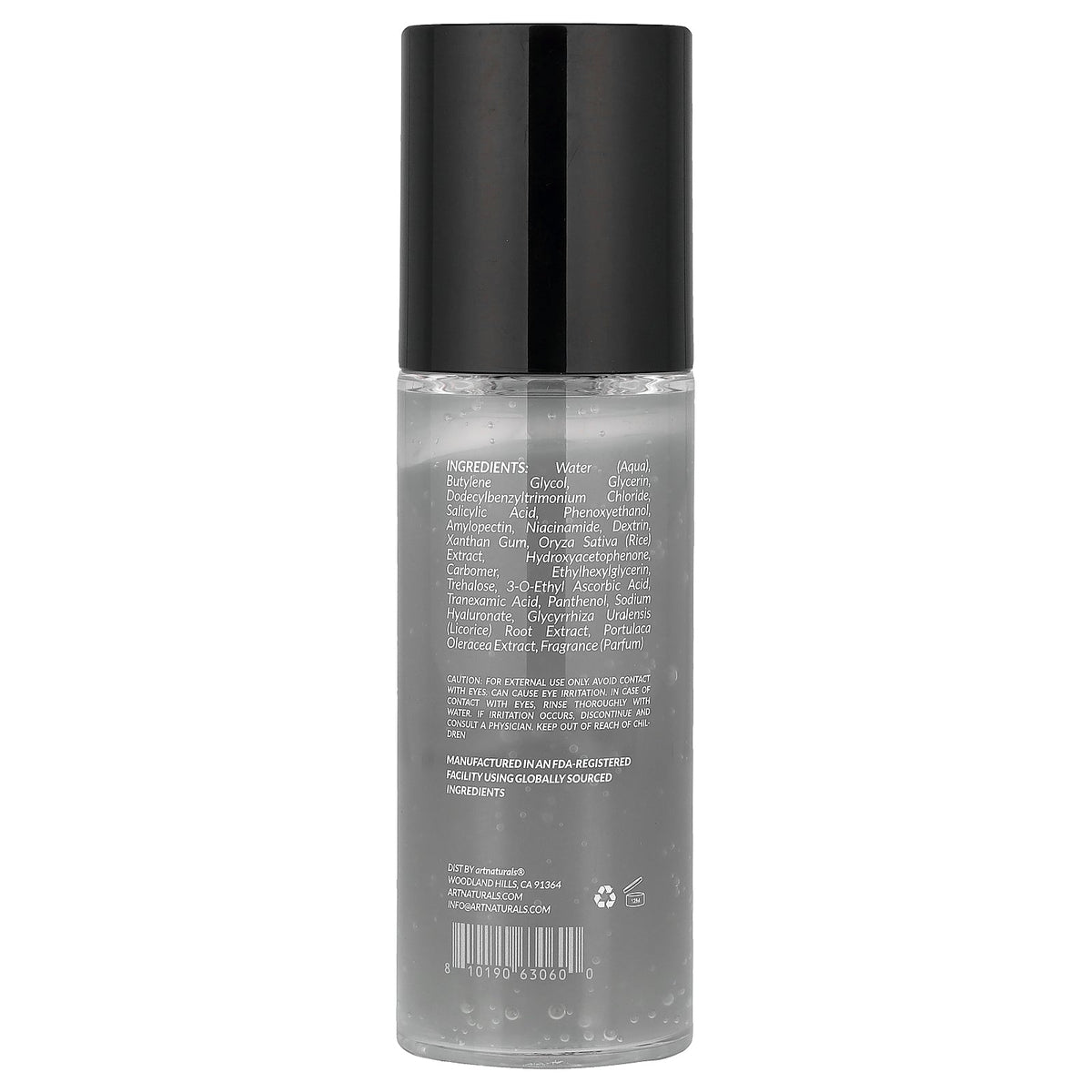 artnaturals, Black Rice Pore Reset Ampoule, Peel Shot, For all Skin Types, 3.4 fl oz (100 ml)