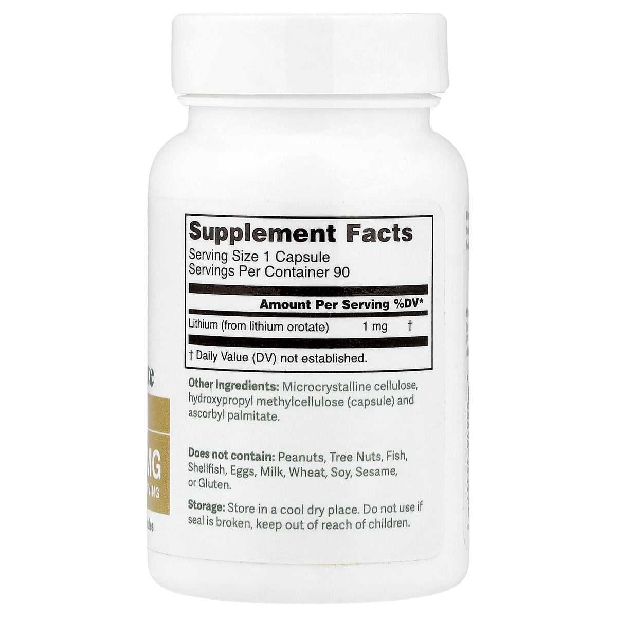 Dr. Murray's, Lithium Orotate, 1 mg, 90 Vegan Capsules