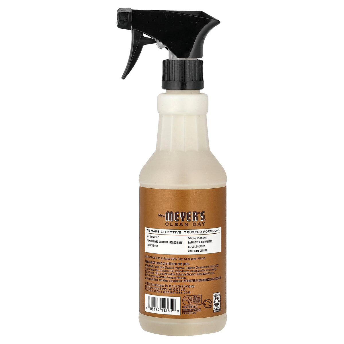 Mrs. Meyers Clean Day, Multi-Surface Everyday Cleaner, Acorn Spice, 16 fl oz (473 ml)