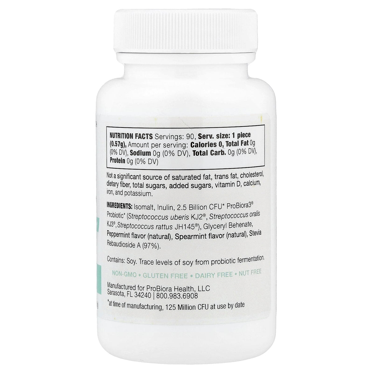 ProBiora, Dental Probiotics, Gentle Mint, 90 Tablets