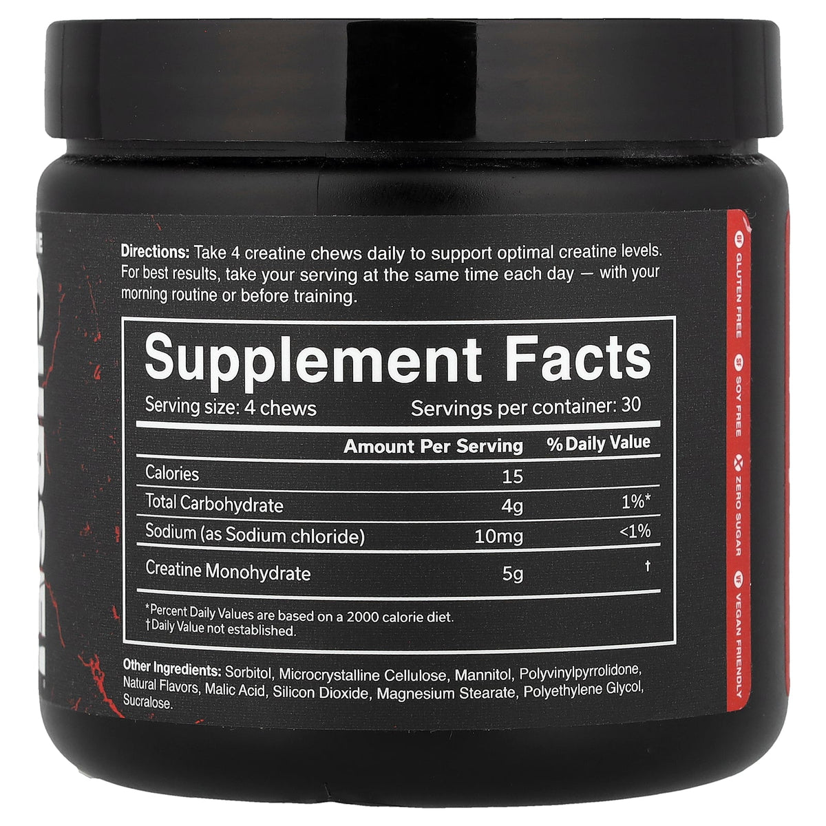 JNX Sports, The Curse!®, Creatine Chews, Fruit Punch, 120 Chews