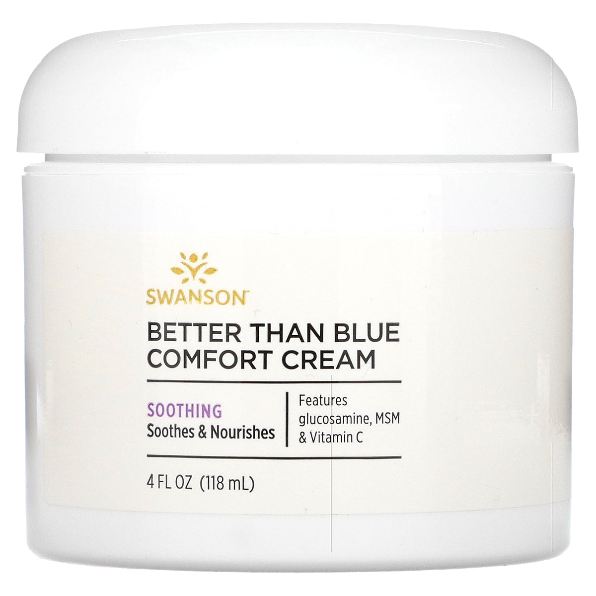 Swanson Vitamins, Better Than Blue Comfort Cream, 4 fl oz (118 ml)