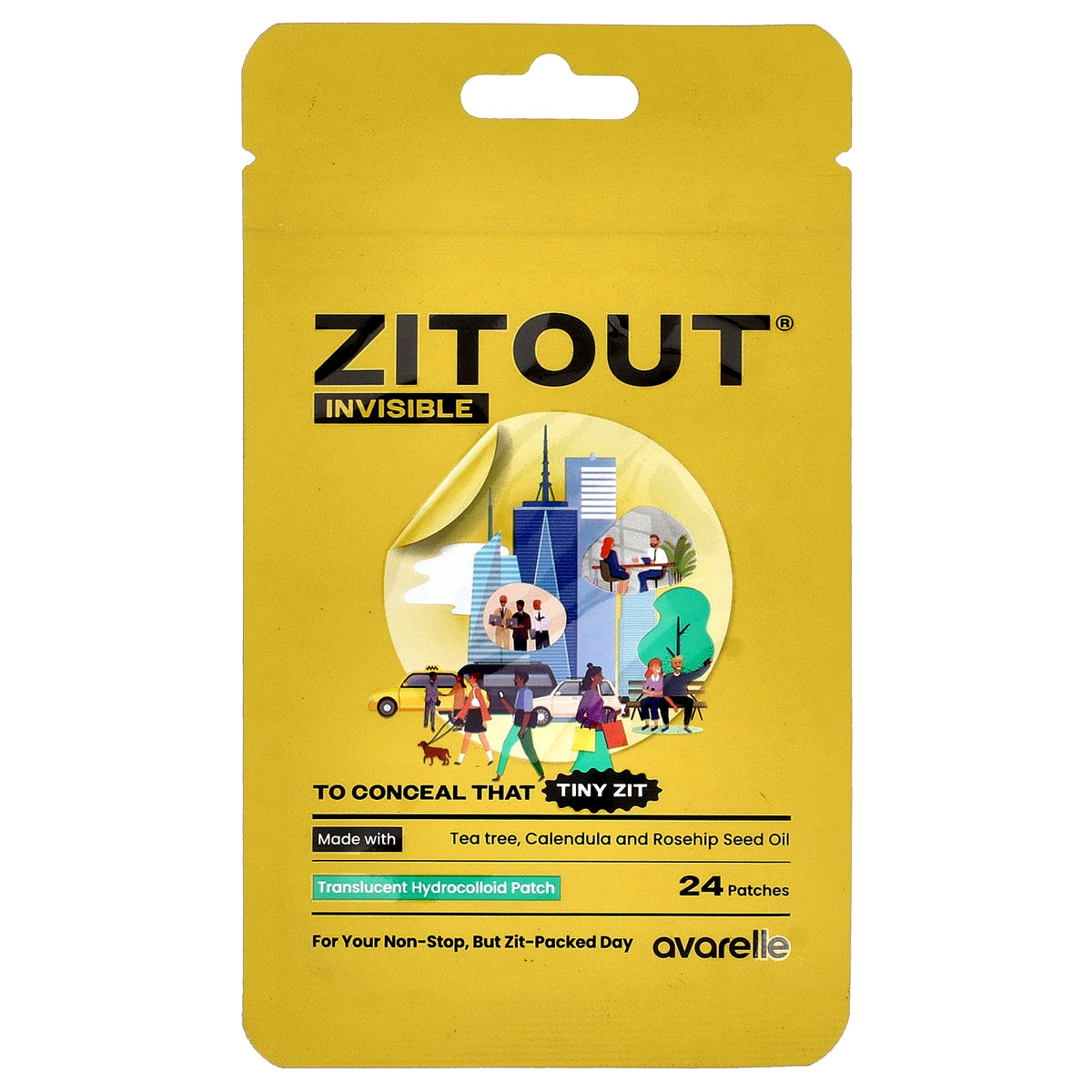 Avarelle, Zitout® Invisible , 24 Patches