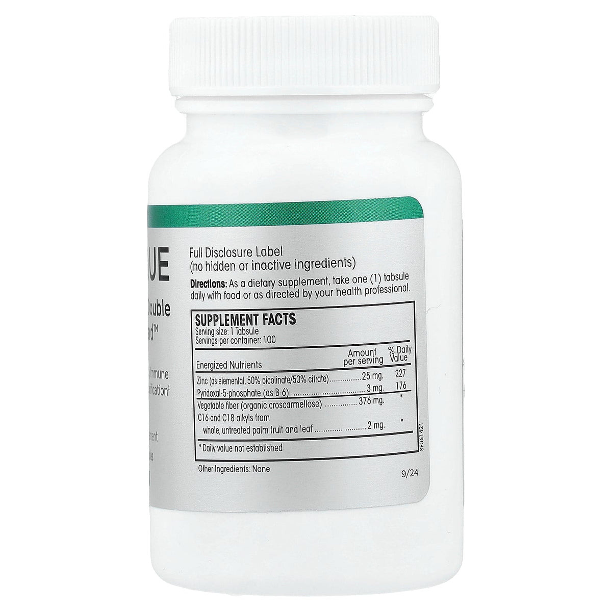 PERQUE, Energized Double Zinc Guard™, 100 Tabsules