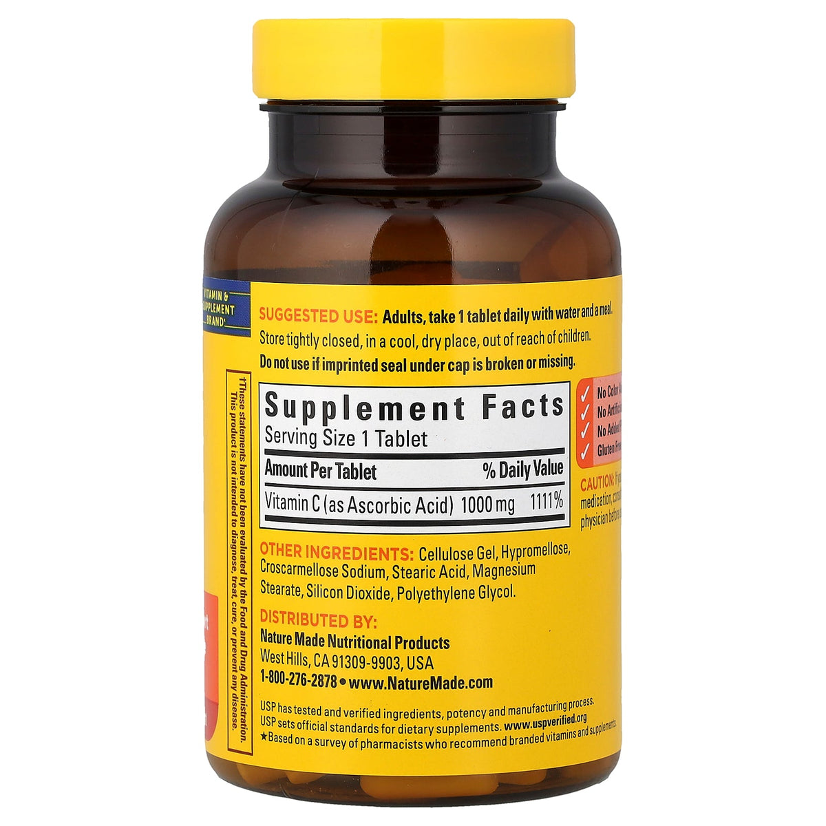 Nature Made, Vitamin C, 1,000 mg, 100 Tablets
