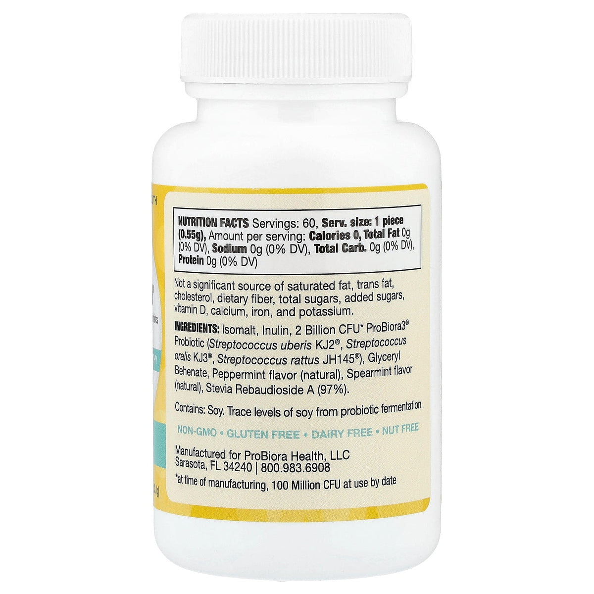 ProBiora, Dental Probiotics, Hint of Mint, 60 Tablets